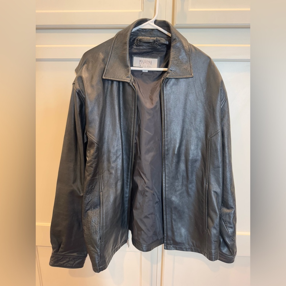 Wilson leather black jacket